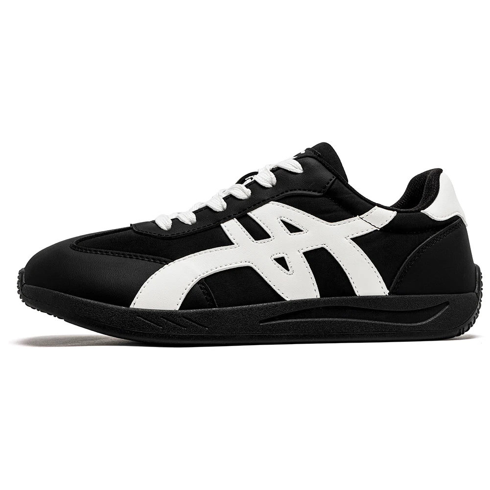 HOBIBEAR Barefoot Shoes Unisex Wide Width Artificial Leather Sneakers Classic Retro Minimalist Walking Shoes