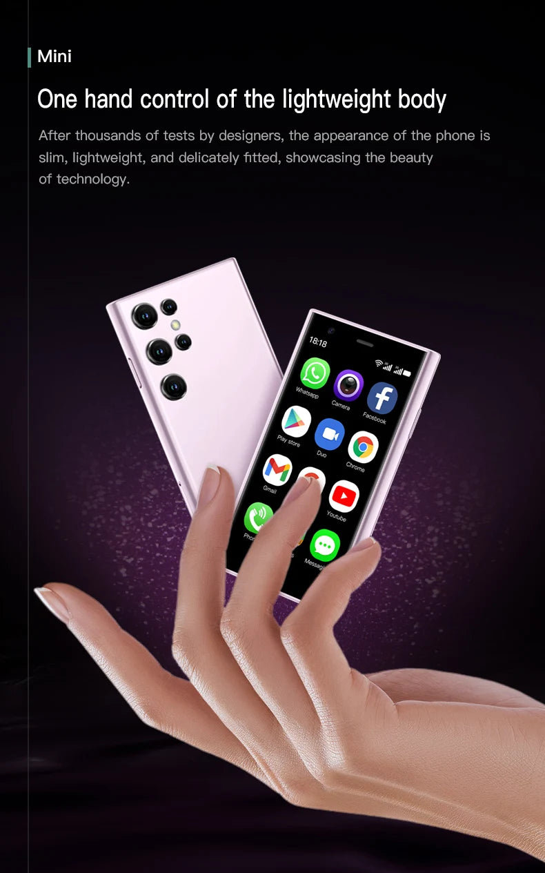 Mini Smartphones Android 8.1 Dual SIM 3.0'' HD 1000mAh Battery WIFI Bluetooth 3G Small Mobile Phone