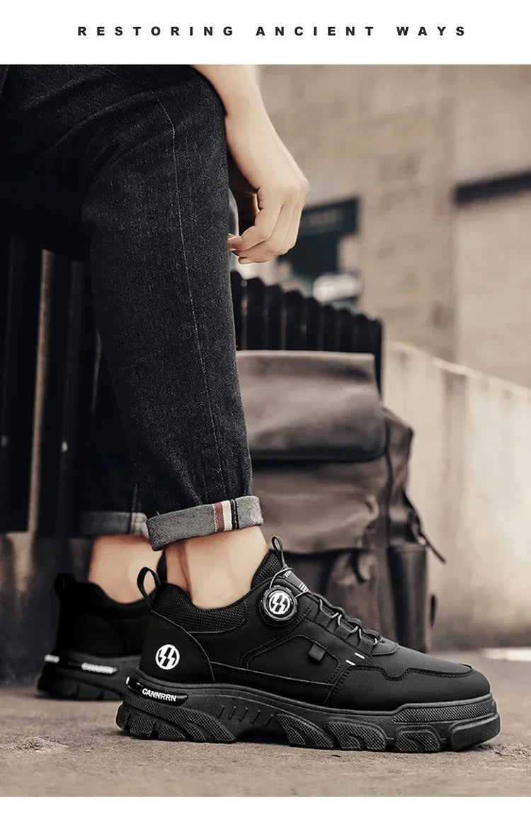 Men’s Breathable Height-Increasing Outdoor Sneakers