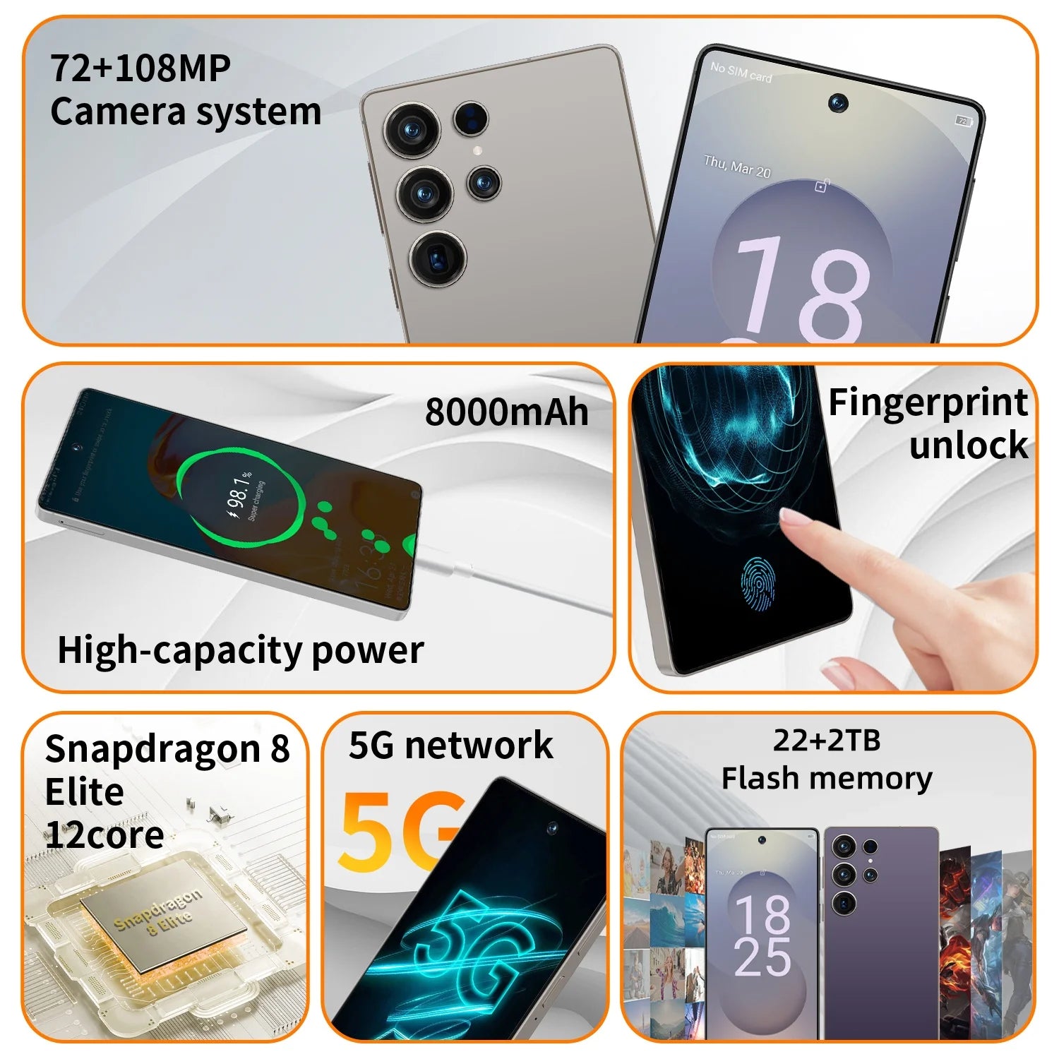 Original Dust Free Screen Protector For S28 Ultra 22GB+2TB Smartphone Tempered Glass Anti-scratch Films 5G Global Edition
