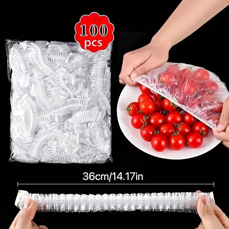Reusable Elastic Food Covers – Stretchable Bowl and Plate Lids (Set of 6)”