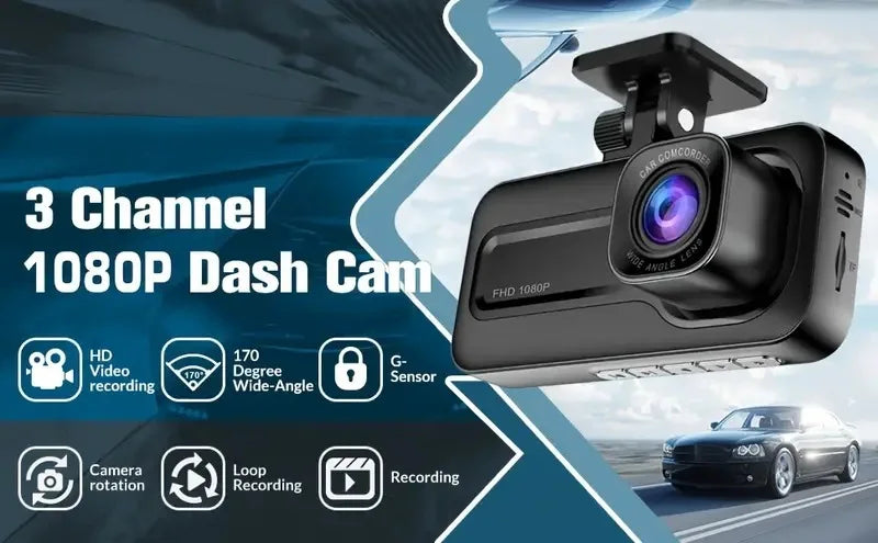 Car DVR HD Dash Camera Video Recorder Car Parking Monitoring Insede IR Night Vision Loop Recording