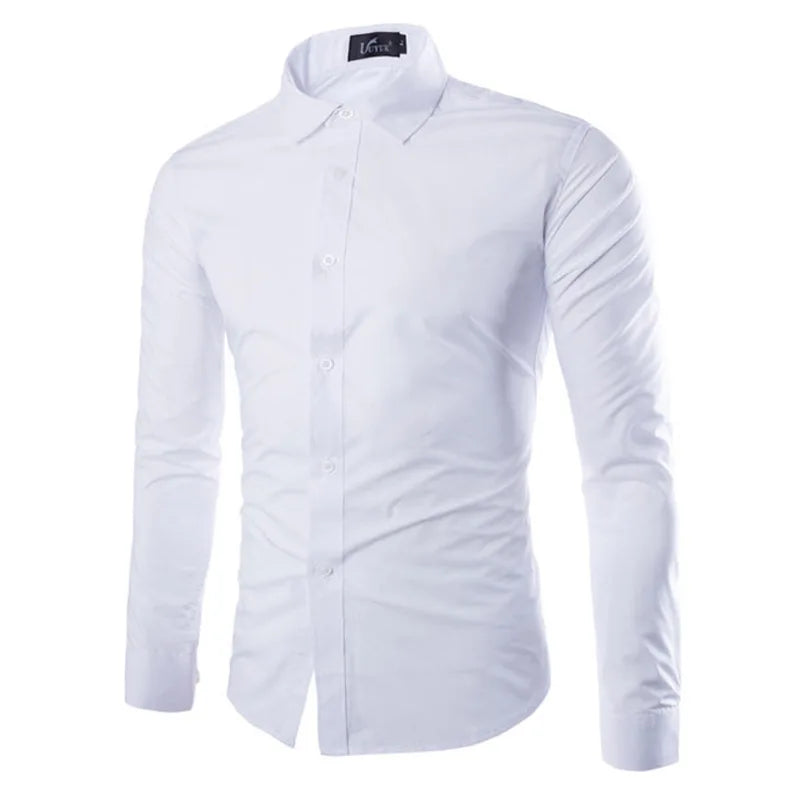 Colors Solid Color Men's Fashionable Candy Color Shirt Men's Casual Long Sleeve Shirt for Men