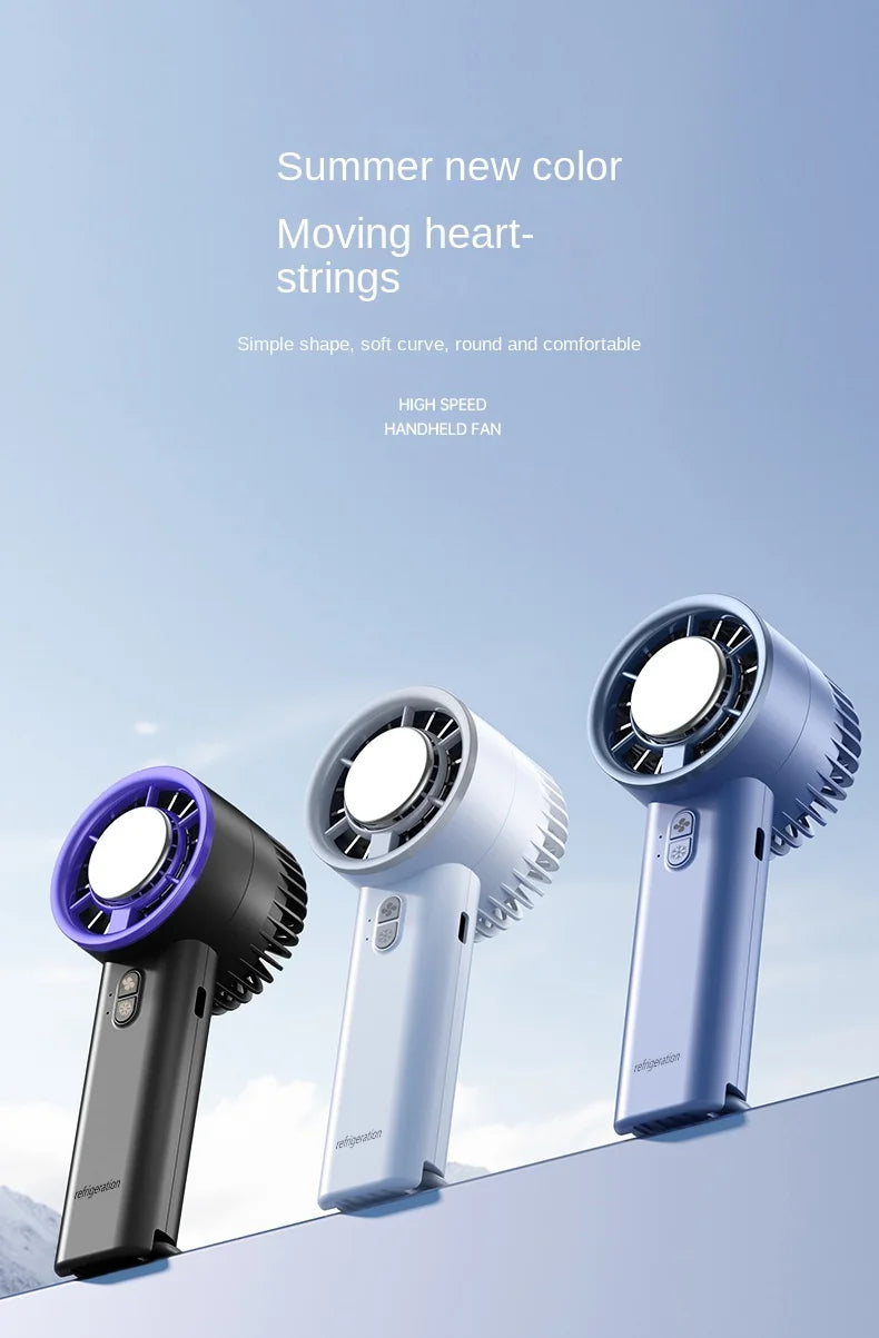 New Handheld Mini Fan Portable Semiconductor Ice Cooling Fan Mini Portable Handheld Cooling Fan For Home Office Travel
