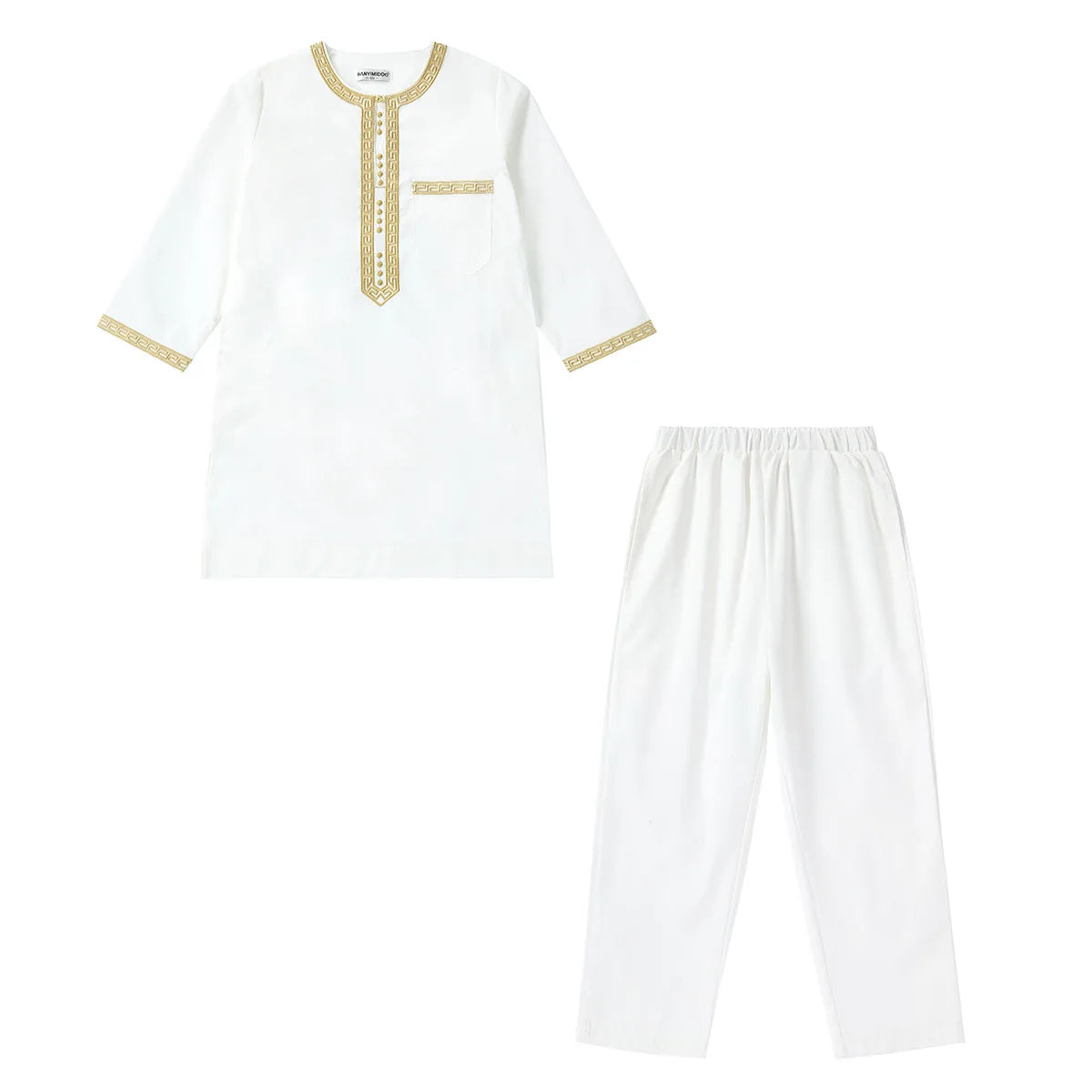 Boys Islamic Thobe – Kids Long Sleeve Traditional Robe