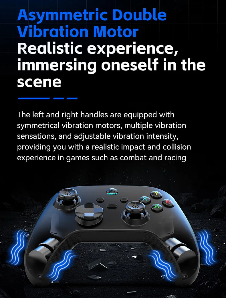 Gwireless  mobile game controller with Hall trigger and Hall joystick supporting switch/pc/android/IOS