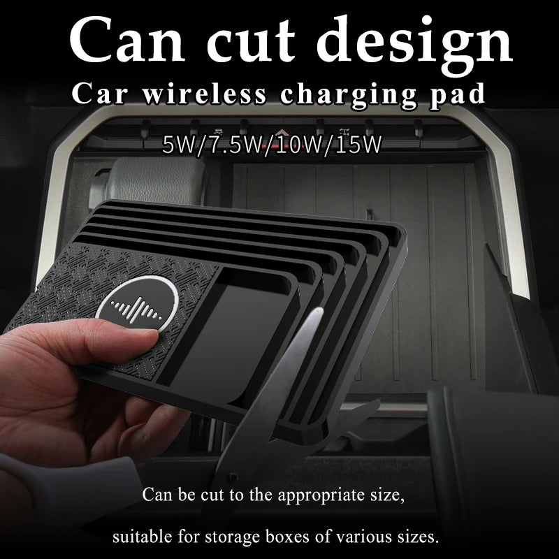 Customizable design for car wireless charger, mobile phone wireless fast charging board, multi device charging station, 15W anti