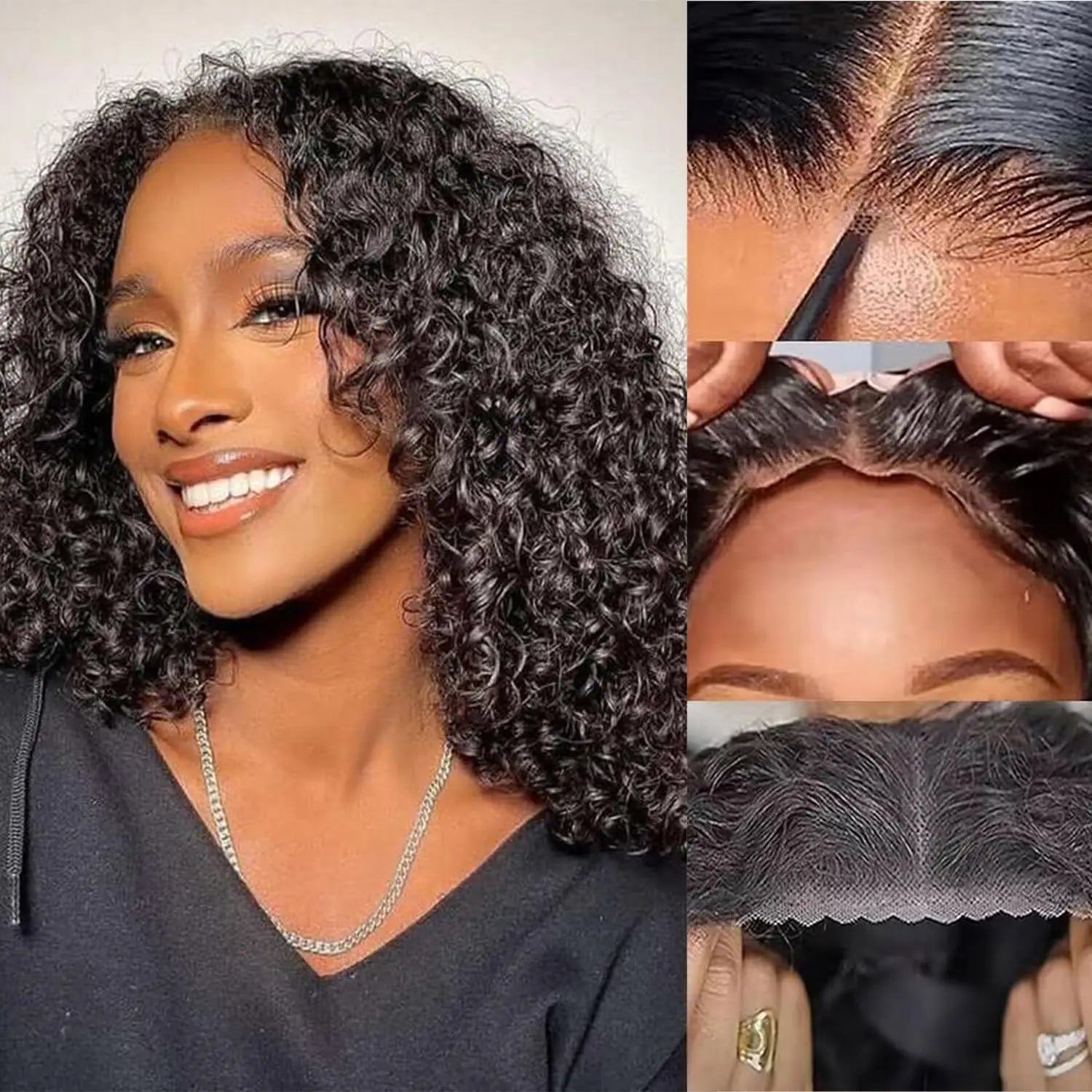 5X5 Hd Lace Closure Wig Bob Wigs Human Hair  250 Density Pre Plucked Pre Cut Pre Bleached Glueless Human Hair Wigs For Women