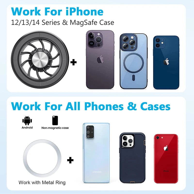 Car Mount Magnetic Phone Holder For Car Air Vent Adjustable Magnetic Phone Mount For Phone 12/13/14/15