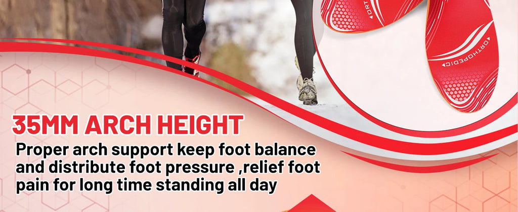 Orthopedic Sport Insole Plantar Fasciitis Flat Foot High Arch Support Men Women Sneaker Orthotic Plantillas Insert Shoe Sole