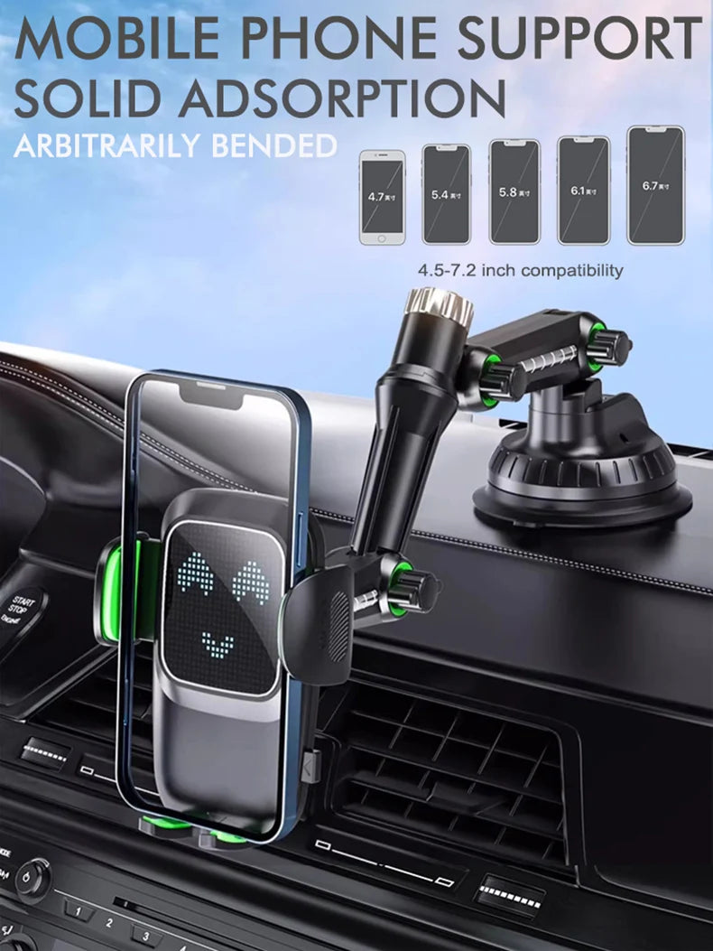 Windshield/Dashboard/Window Universal Suction Cup Phone Holder Suction Cup Car Phone Holder Mount with Sticky Gel Pad Compatib