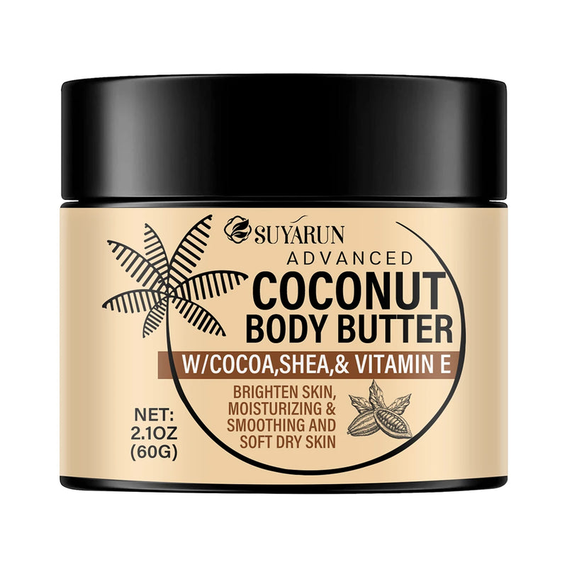 Coconut Body Butter Cream for Deep Moisturizing and Smooth Skin