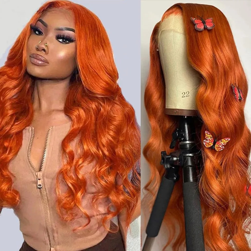 99J Burgundy 13X6 Hd Lace Frontal Human Hair Wigs Body Wave Lace Front Wigs Colored Ginger Human Hair Wigs 250 Density For Women