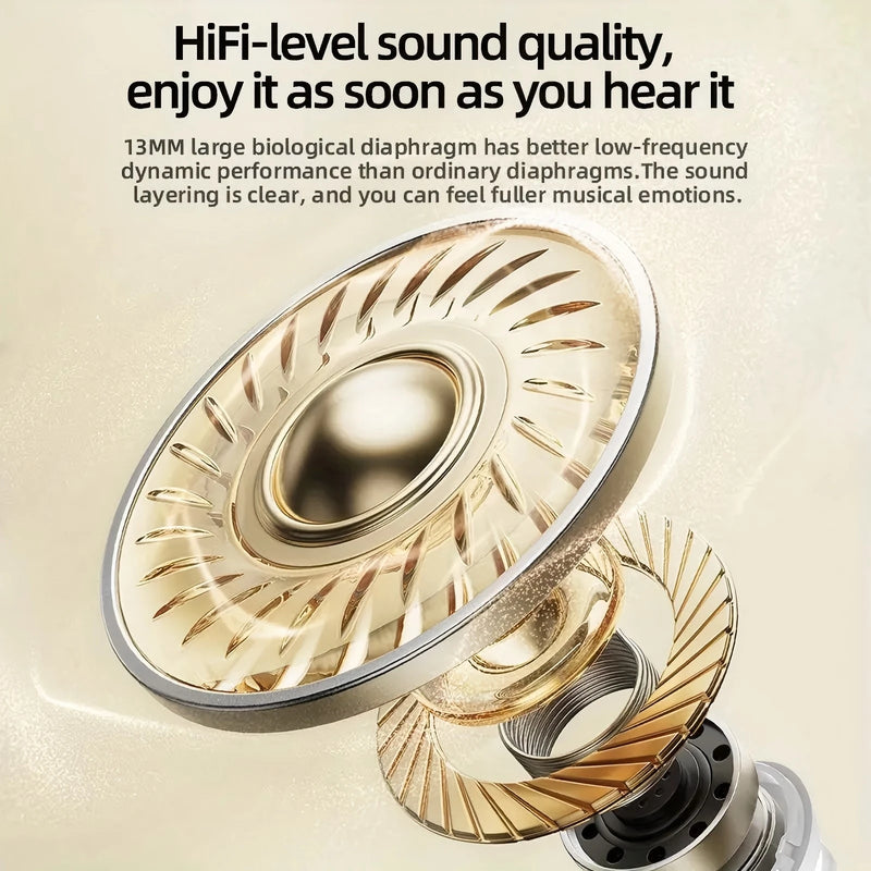 Wireless Headphones - for sports. Stereo sound, high-fidelity stereo music and microphone. Low-latency headphones.