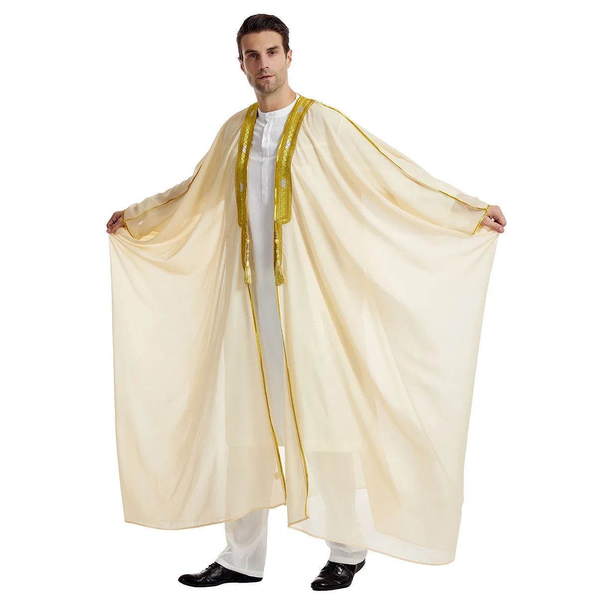 Men’s Jubba Thobe – Long Sleeve Islamic Traditional Robe