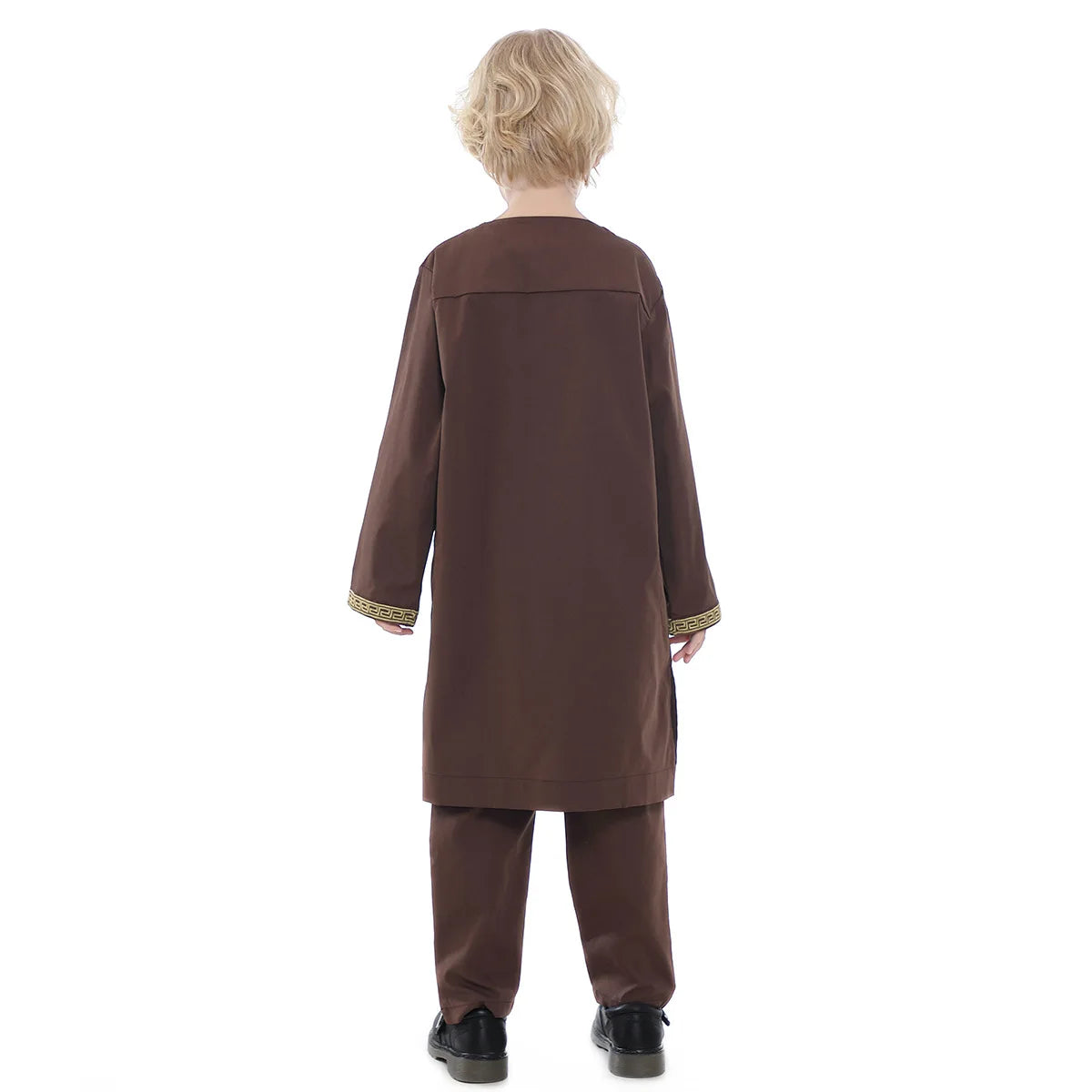 Boys Islamic Thobe – Kids Long Sleeve Traditional Robe