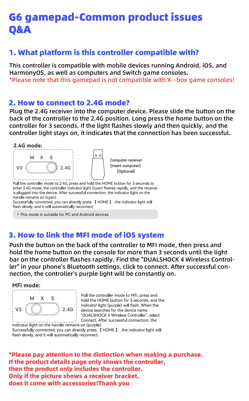 Gwireless  mobile game controller with Hall trigger and Hall joystick supporting switch/pc/android/IOS