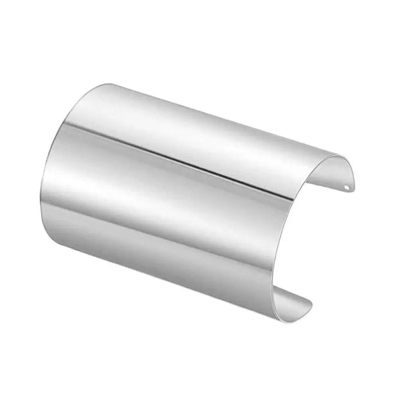 Unisex Wide Open Cuff Bracelet – Gold & Silver Tone Adjustable Metal