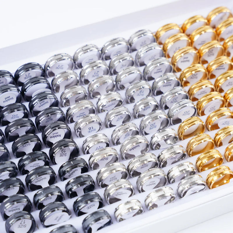 Stainless Steel Wedding and Engagement Band – Unisex Design