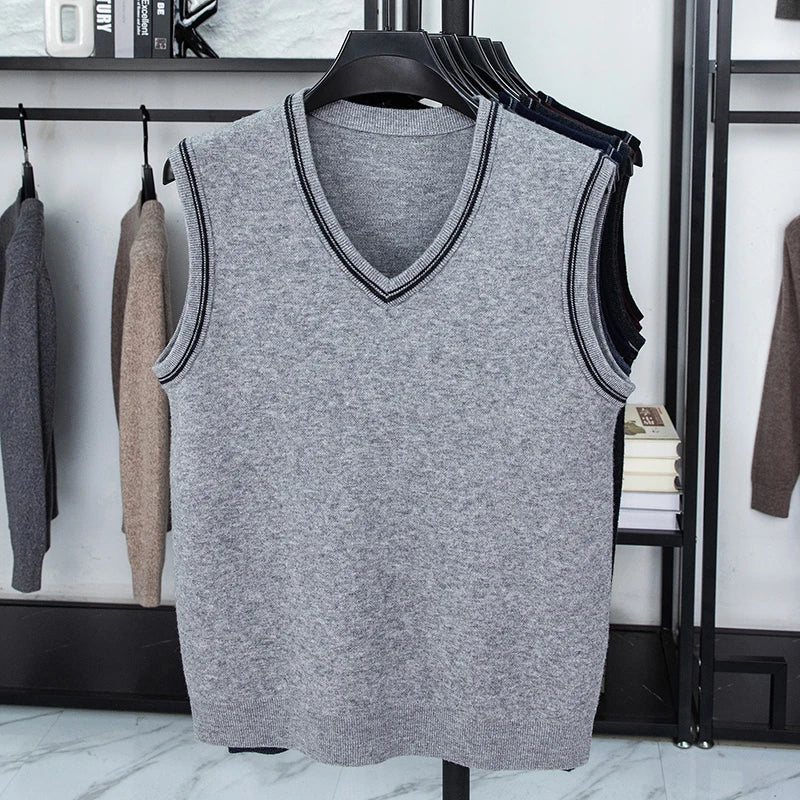 Men’s Casual Sleeveless Knit Vest