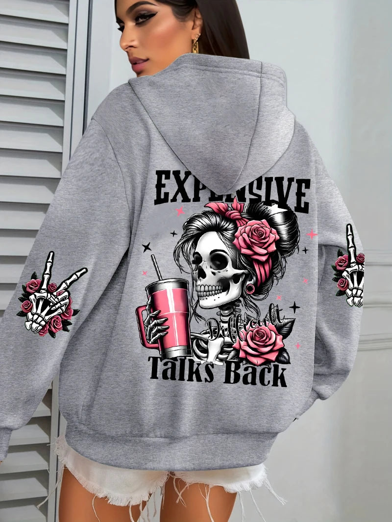Women’s Plus Size Fleece Hoodie – Casual Pullover Sweatshirt
