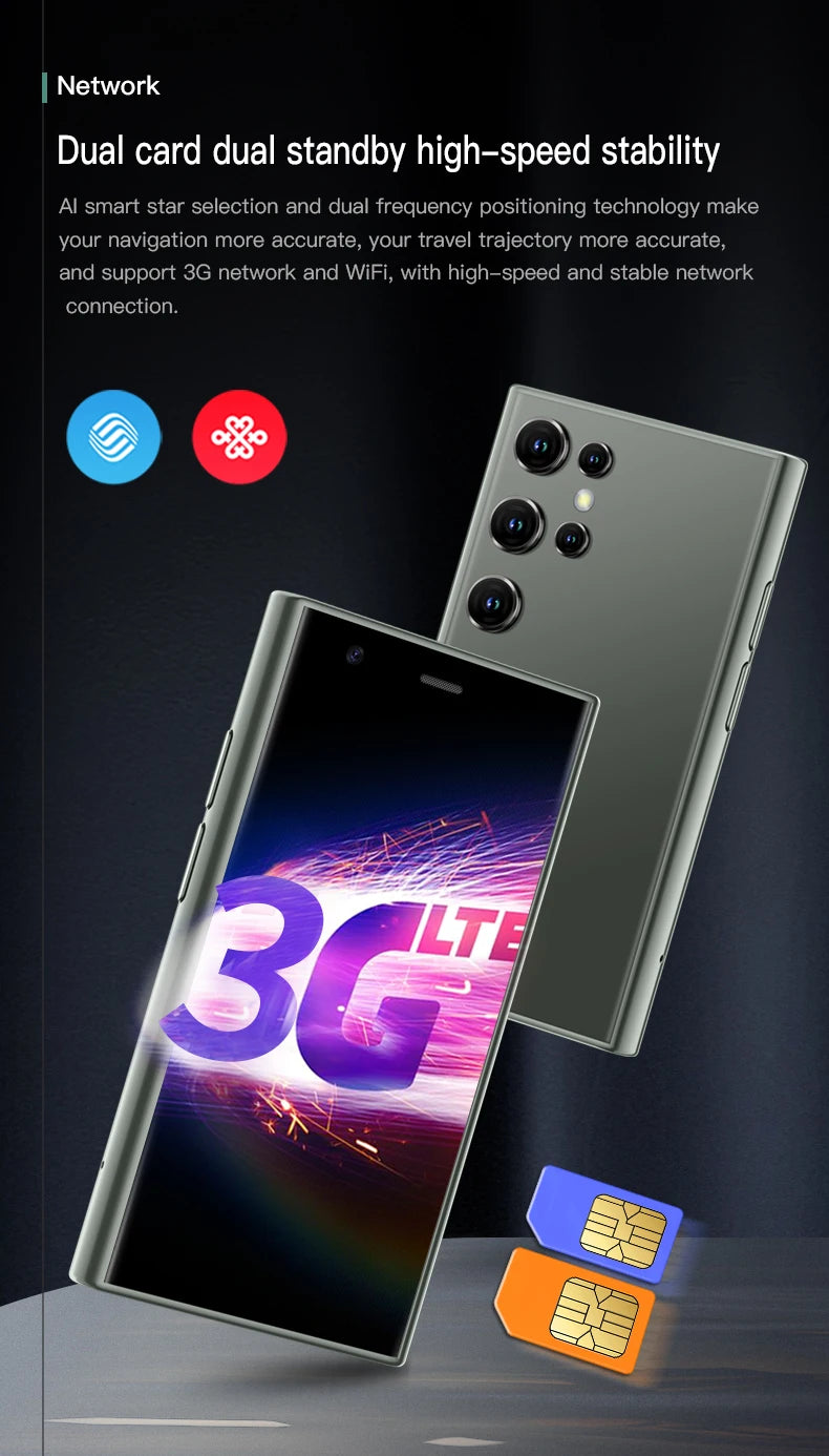 Mini Smartphones Android 8.1 Dual SIM 3.0'' HD 1000mAh Battery WIFI Bluetooth 3G Small Mobile Phone