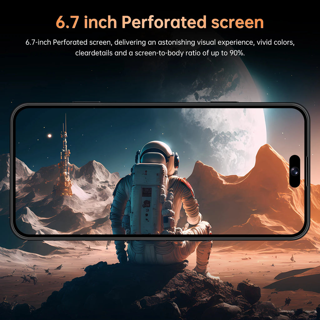 Global Vision 17 Pro Max Smartphone Android 3GB RAM 16GB ROM 6.7 Inch Dual SIM 4G Network 5+13MP Mobile Phones