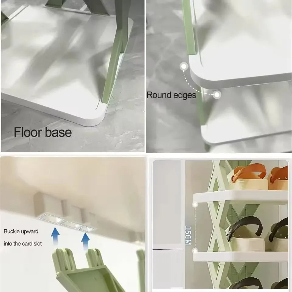 New Multi-Layer Shoe Rack Storage Organizer Household Stackable Shoe Cabinet Space Saving Storage Dormitory Shoes Rack Furniture