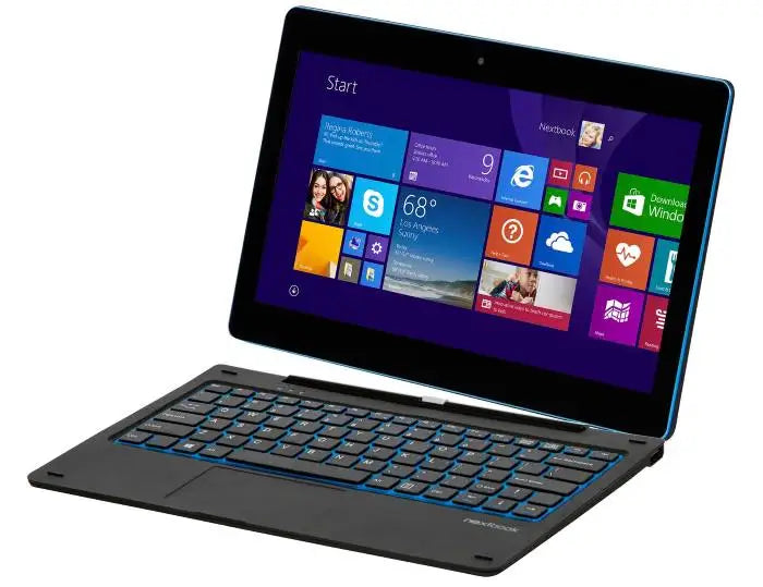 11.6'' Windows 10 Tablet PC 2GBDDR+64GB 2in1 With Docking Keyboard Z3735G CPU 1366*768 IPS Screen Quad Core G12 Dual Camera
