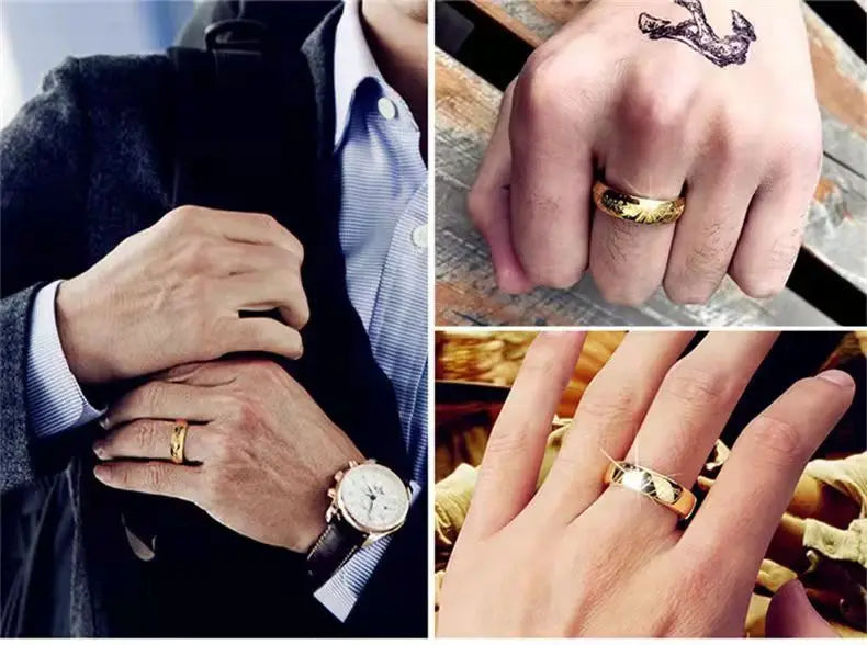 Couple Rings Set – Matching Stainless Steel Rings for Men and Women