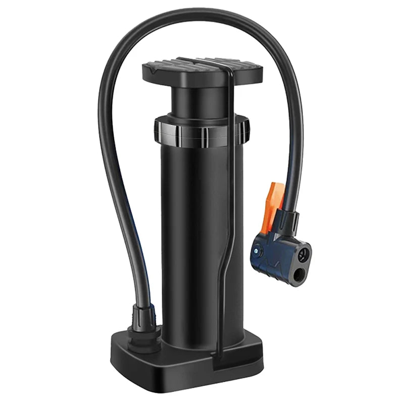 Bike Pump Portable Pedal Bicycle Foot Air Pump Bike Tire Inflator Schrader Presta Valve Cycling Tire Air Inflator Easy Carry