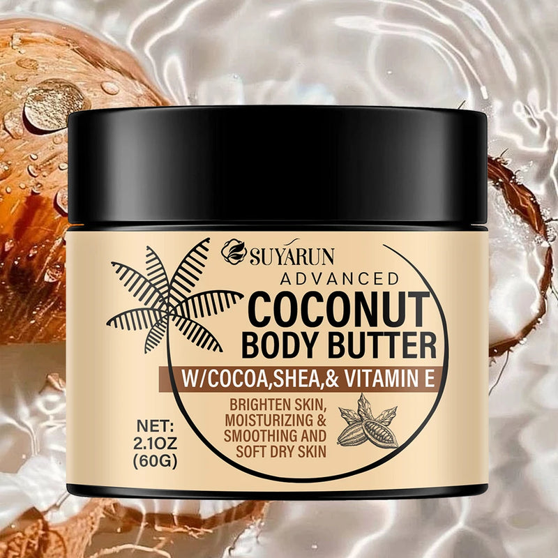 Coconut Body Butter Cream for Deep Moisturizing and Smooth Skin