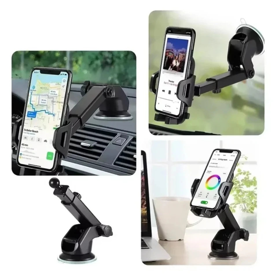 Car Phone Holder Mount Car Dashboard Smartphone Stand Cellphone Support in Car Lazy Bracket for iPhone for Samsung Xiaomi Huawei