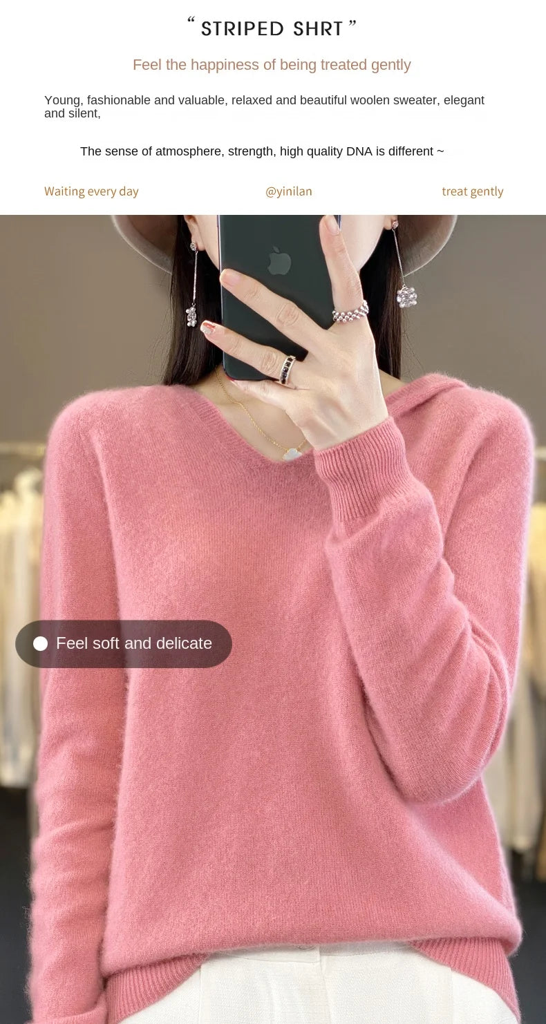 Women’s Loose Knit Sweater – Soft Heavyweight Pullover