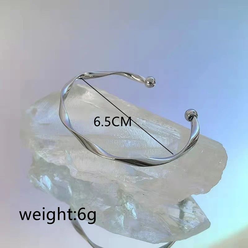 Silver-Plated Mood Tracker Bracelet for Women
