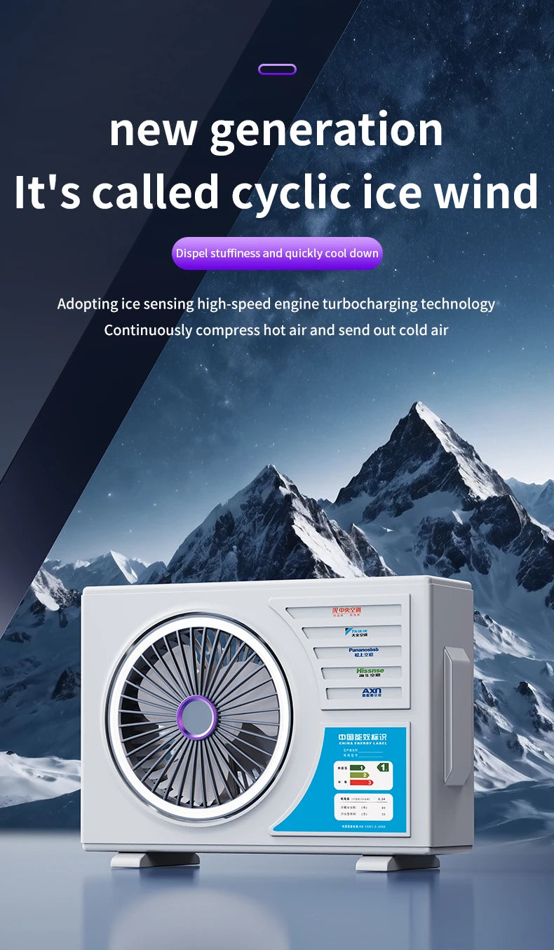 High-Speed Desktop Fan with Multiple Adjustable Levels Cool Circulating Air Mini Air Conditioning Style Home Silent Cooling Fan