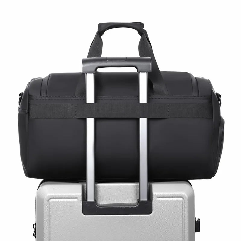 Large Capacity Sports Gym Bag Portable Travel Duffel with Multi-compartment And Shoes Storage Perfect for Vacation And Gym