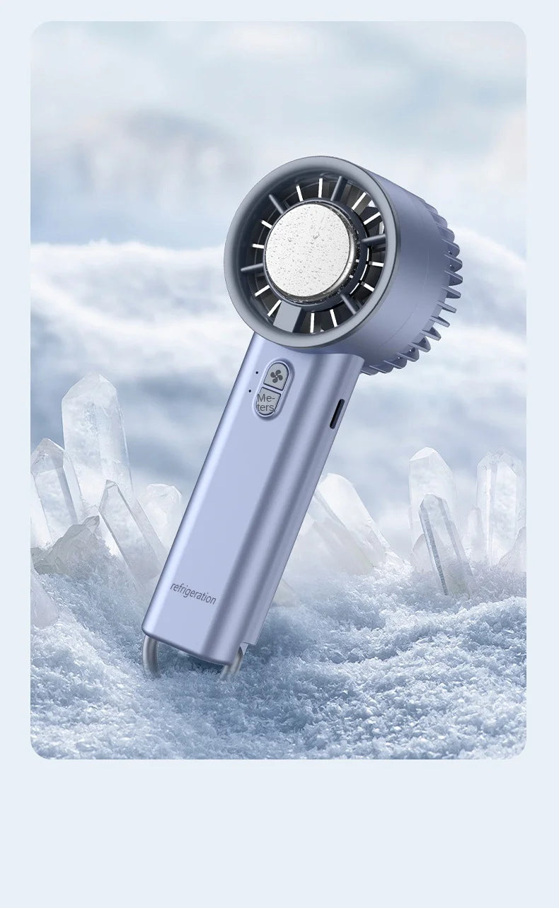 New Handheld Mini Fan Portable Semiconductor Ice Cooling Fan Mini Portable Handheld Cooling Fan For Home Office Travel