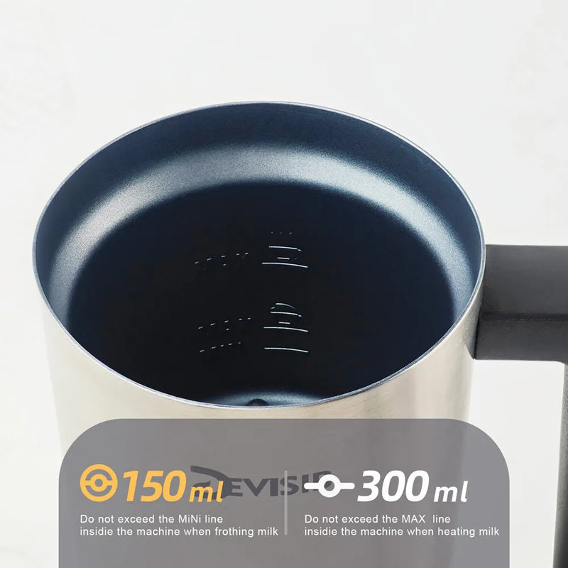 Electric Milk Frother & Steamer – Hot & Cold Foam Maker for Coffee, Latte & Cappuccino, 4-in-1 Stainless Steel Frother”