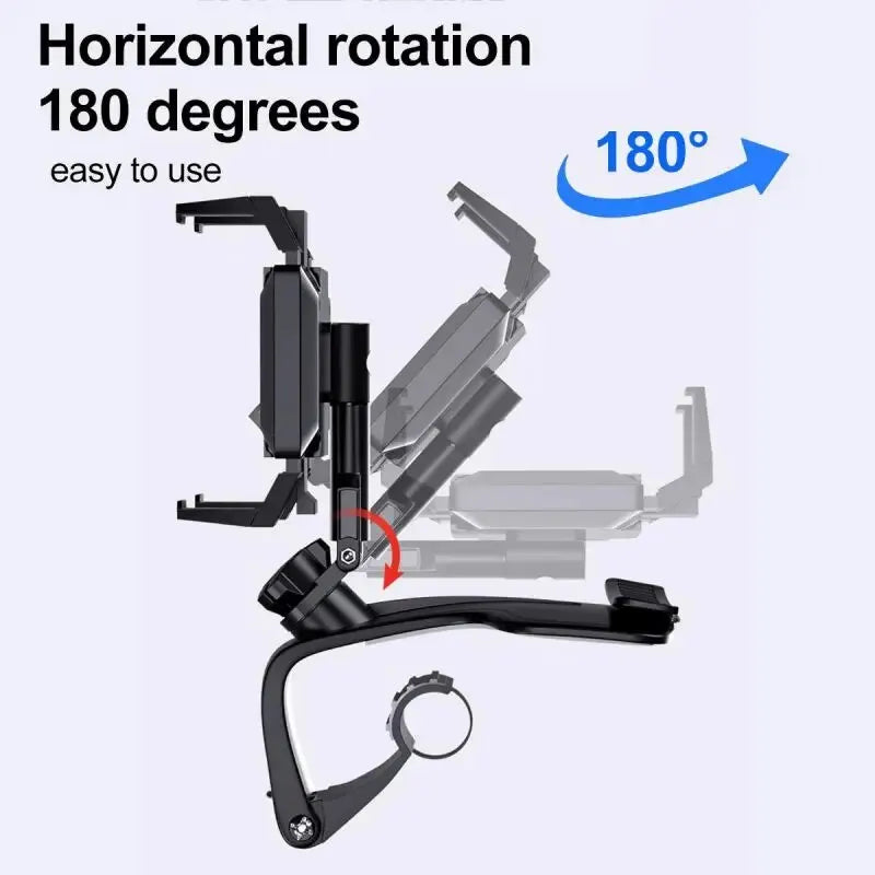 Car Phone Holder Mount for Dashboard, 1200° Rotating Cell Phone Holder for Car, Universal Big Clamp Car Phone Mount Compatible W
