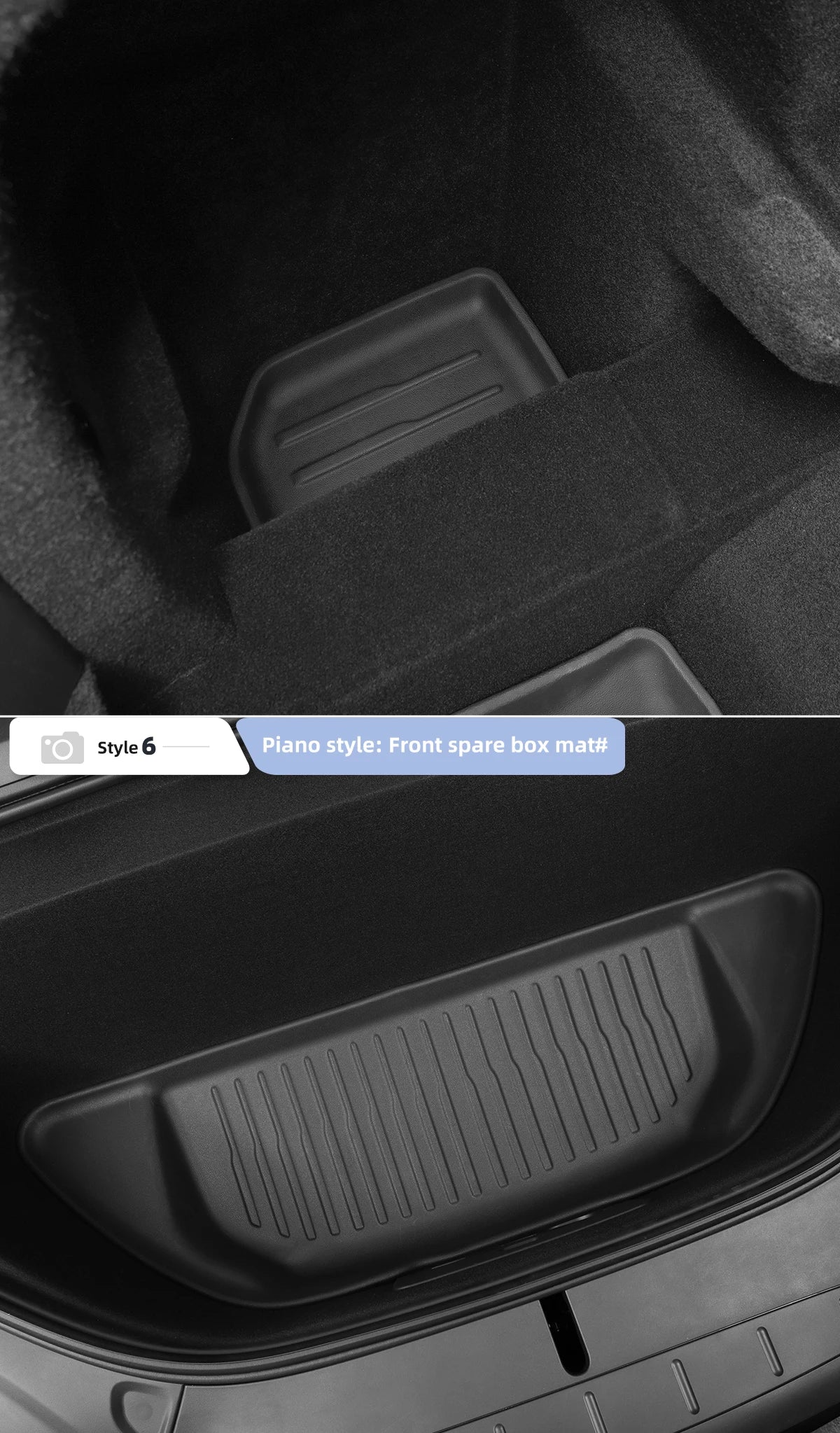 for Tesla Model X 2022-2025 Car Floor Mats TPE Waterproof Wear-resistant Foot Pads Car Accessories Front And Rear Trunk Mat