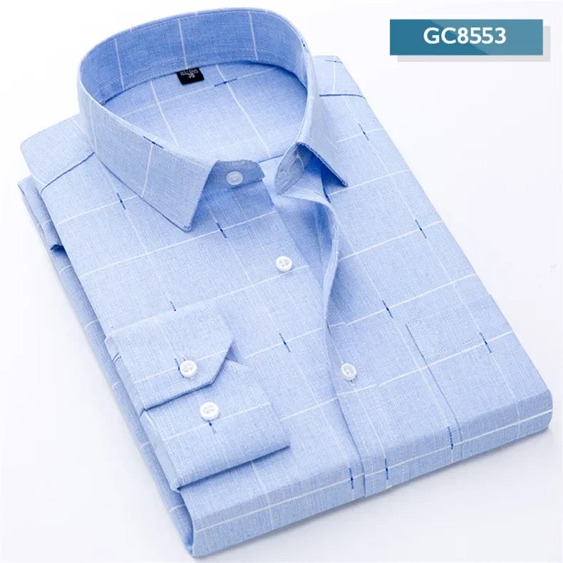 Men's Printed Shirt Spring Long Sleeve Casual Daily Thin Soft Comfortable Business Slim Fit Button Down Dress  Shirts