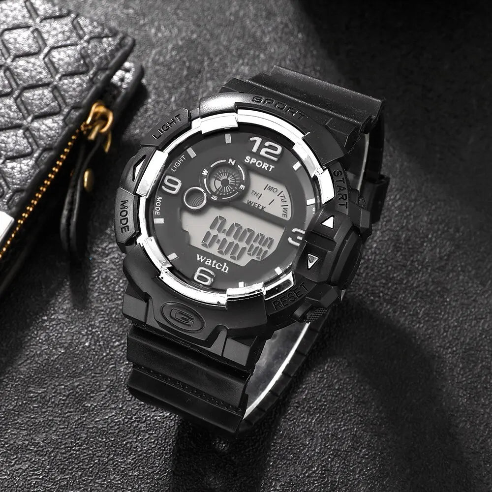 Men’s Digital Sports Watch with LED Display