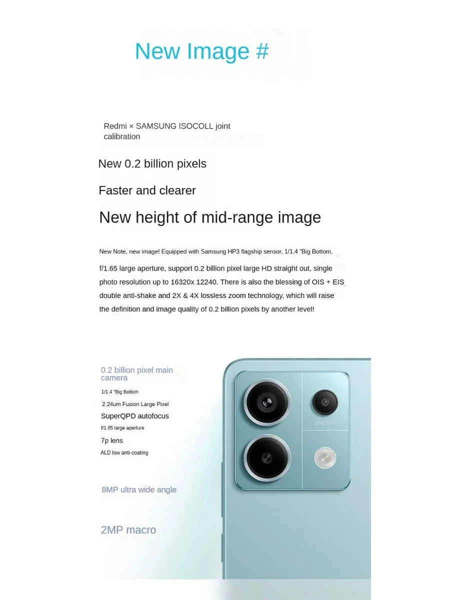 Redmi Note 13 pro 2026 Global Edition Smartphone 200MP Camera 67W Fast Charging Latest Model
