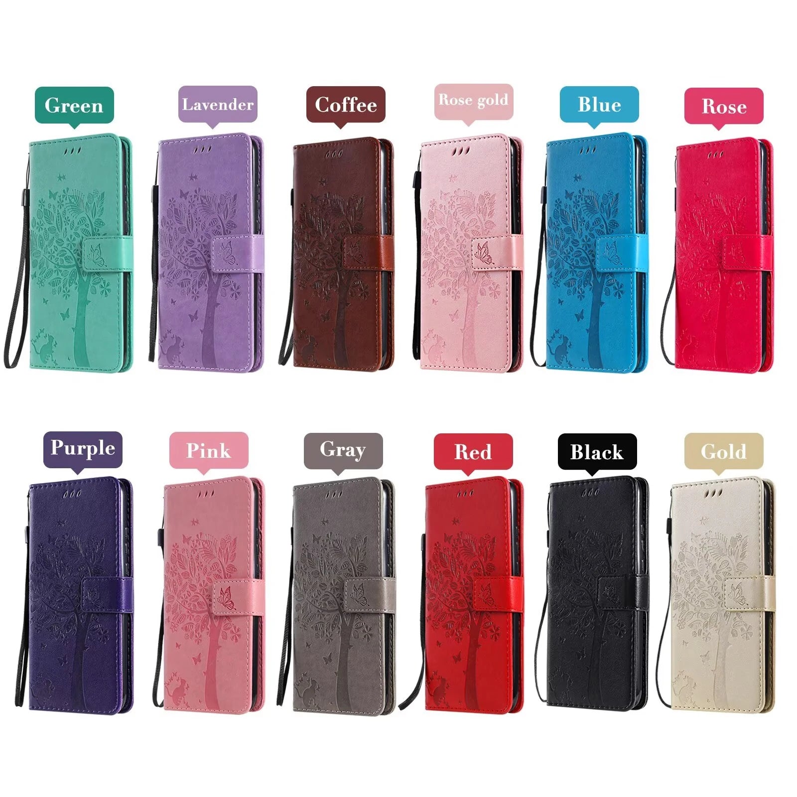 Wallet Card Slot Leather Case For iPhone 15 14 Pro Max 13 12 Mini 11 6 7 8 Plus SE2 SE3 XS X Storage Compartment Phone Cover