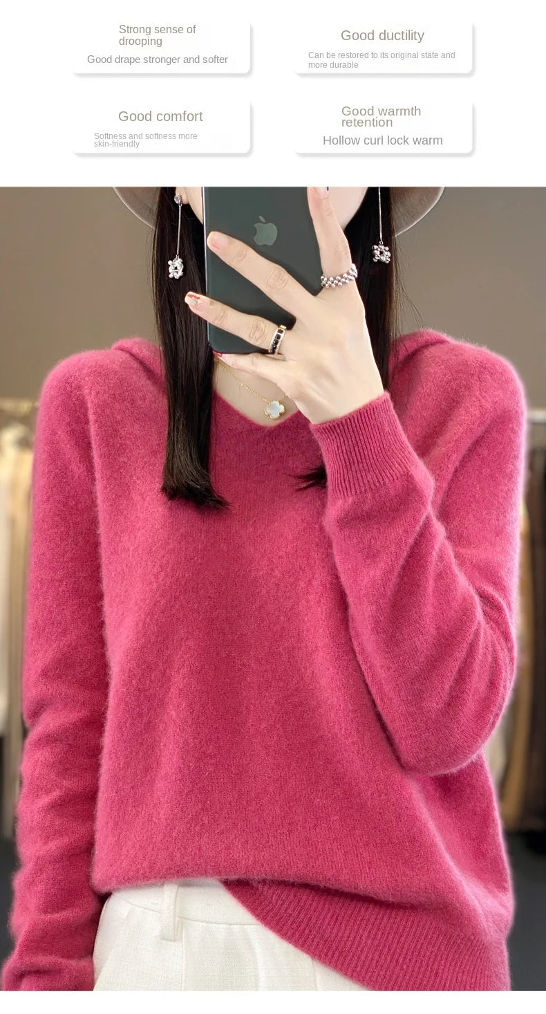 Women’s Loose Knit Sweater – Soft Heavyweight Pullover