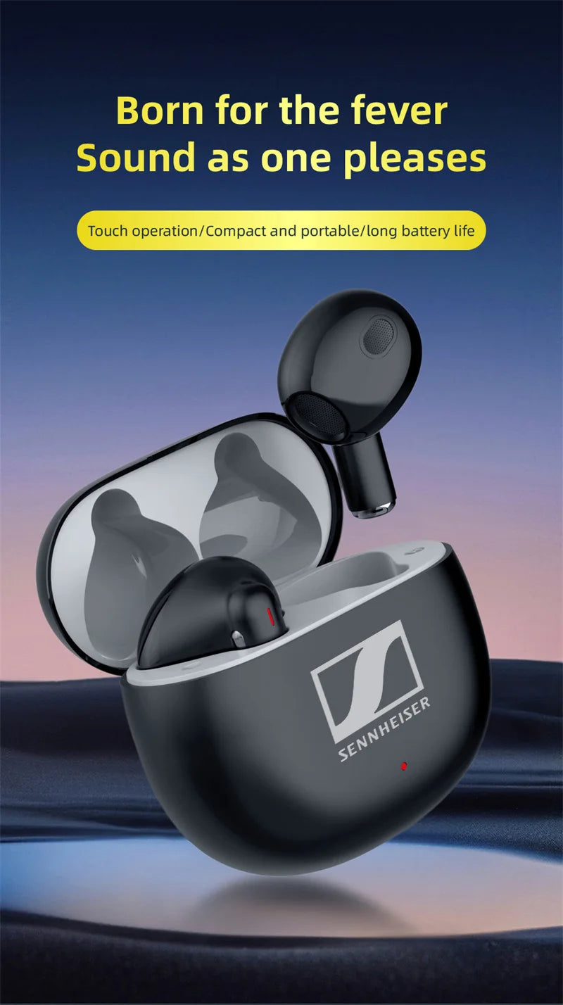 Compact Lightweight Wireless Bluetooth Earphones In-ear Ergonomic Stereo Headphones with Microphone Type-C Charging Case