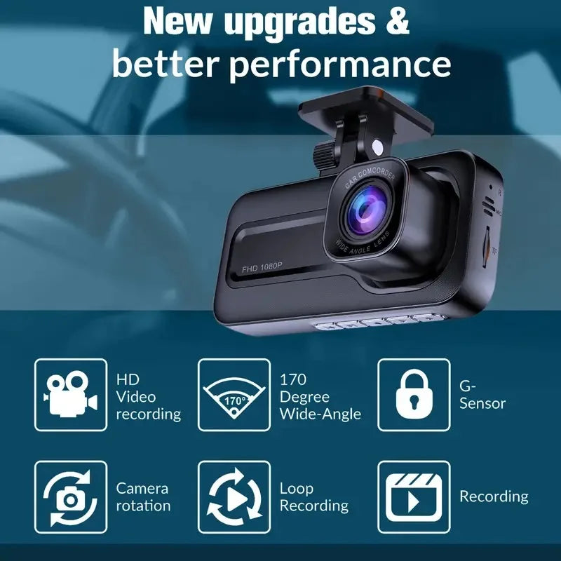 Car DVR HD Dash Camera Video Recorder Car Parking Monitoring Insede IR Night Vision Loop Recording