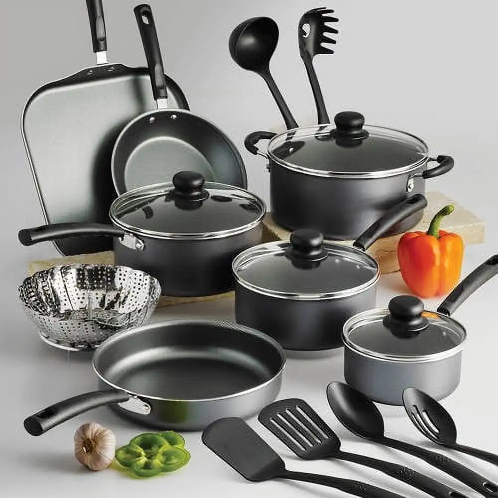 Tramontina Primaware 18 Piece Non-stick Cookware Set, Red