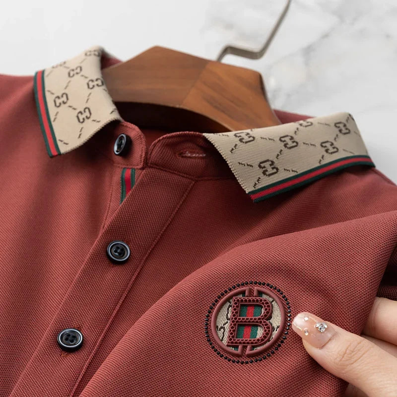 Men’s Embroidered Long Sleeve Dress Shirt